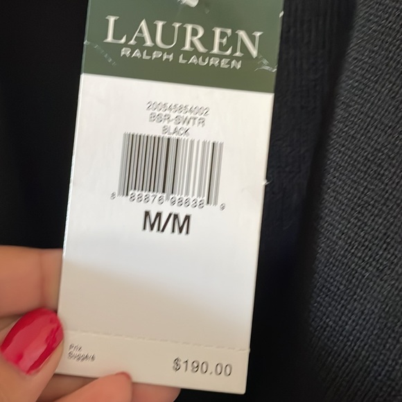 NEW with flaw, Ralph Lauren knit blazer black classic staple business casual - Picture 4 of 9